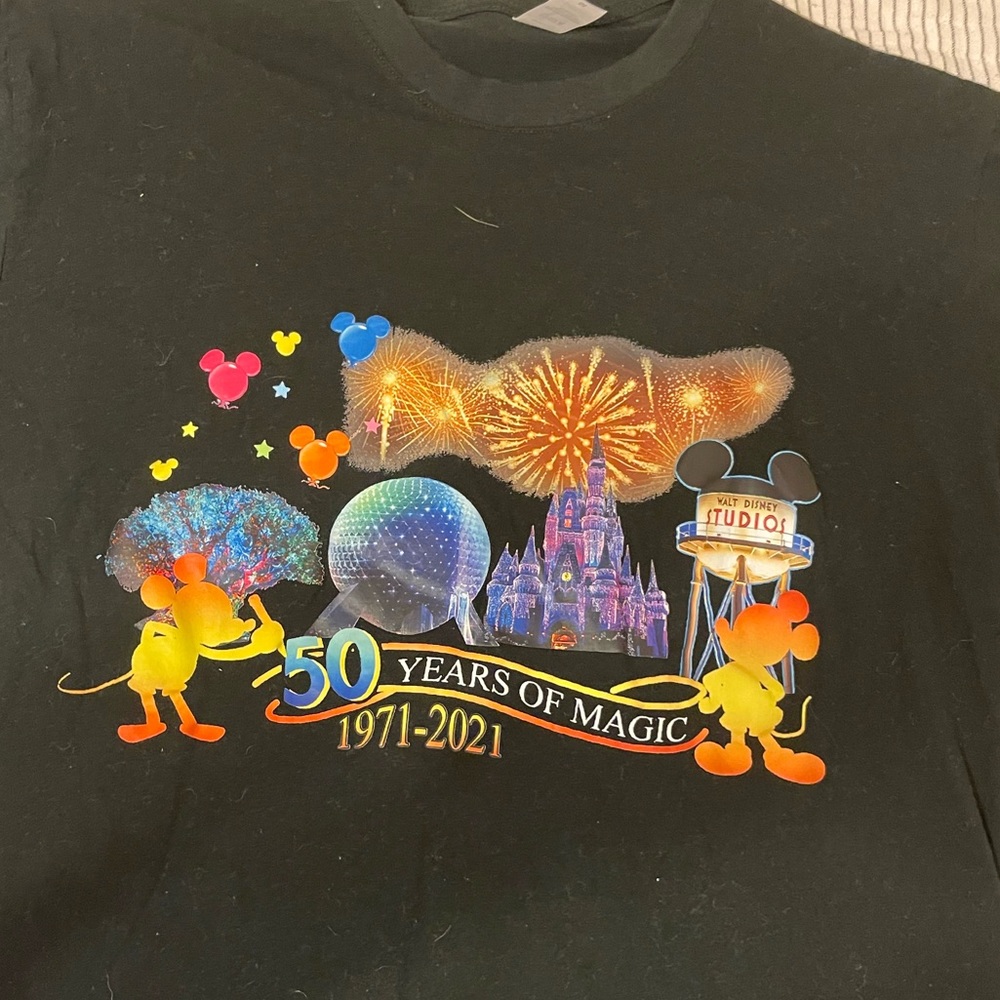 Disney 50th T-shirt, black, size medium